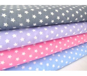 Baumwolle Sterne flieder